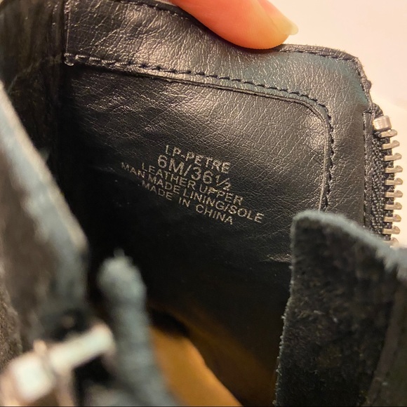 NWOT Lucky Brand Petre Perforated Suede Bootie - Picture 14 of 15